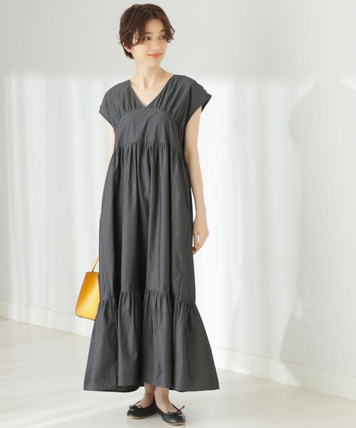 B:MING beams フレンチスリーブ カットソー B:MING by BEAMS（ビーミング by ビームス）袖 ピンチ プルオーバー（T