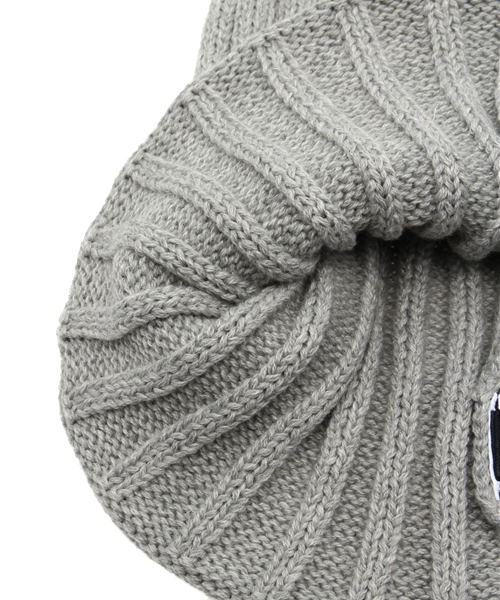 AZUL by moussy（アズールバイマウジー）の「C AMBITIONS ワイドリブニットワッチ（キャップ・レディース・オフホワイト/トップグレー/ブラック/オレンジ・FREE）」の7枚目の写真