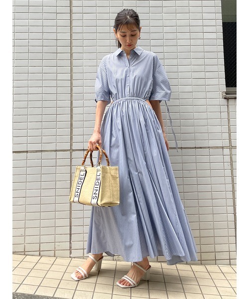 SNIDEL（スナイデル）の「バンブーロゴバッグ（ショルダーバッグ・レディース・ライトピンク/アイボリー/ベージュ・FREE）」の4枚目の写真