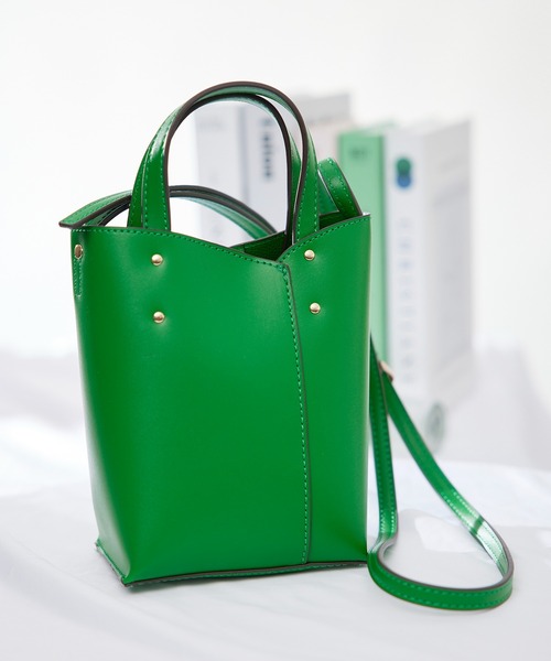 T・S・L（ティーエスエル）の「【T・S・L】2WAYミニショルダートートバッグ 1231-508-1（ショルダーバッグ・レディース・グリーン/ライトグレー/パープル/ブラック・FREE）」の3枚目の写真