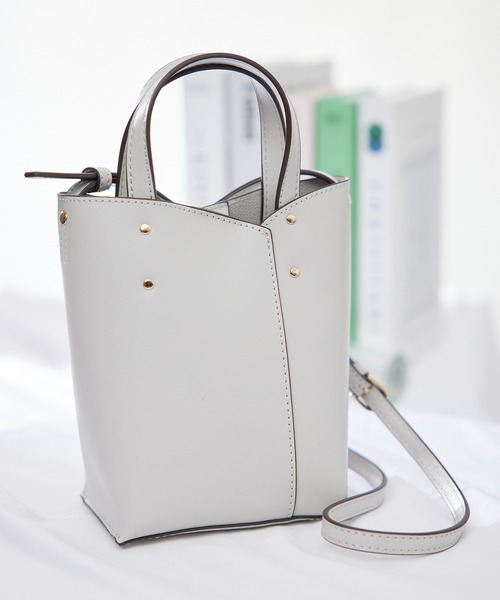 T・S・L（ティーエスエル）の「【T・S・L】2WAYミニショルダートートバッグ 1231-508-1（ショルダーバッグ・レディース・グリーン/ライトグレー/パープル/ブラック・FREE）」の2枚目の写真