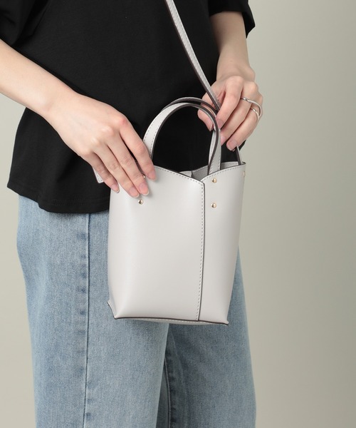 T・S・L（ティーエスエル）の「【T・S・L】2WAYミニショルダートートバッグ 1231-508-1（ショルダーバッグ・レディース・グリーン/ライトグレー/パープル/ブラック・FREE）」の17枚目の写真