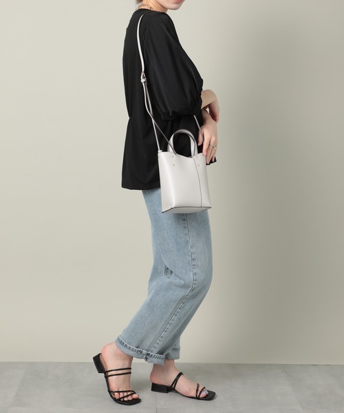 T・S・L（ティーエスエル）の「【T・S・L】2WAYミニショルダートートバッグ 1231-508-1（ショルダーバッグ・レディース・グリーン/ライトグレー/パープル/ブラック・FREE）」の20枚目の写真