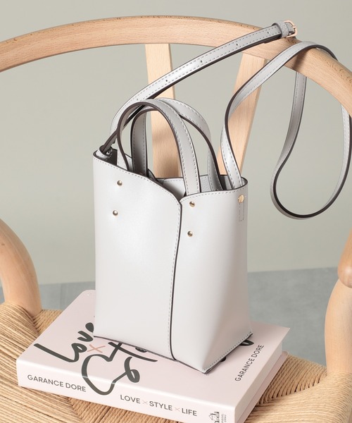 T・S・L（ティーエスエル）の「【T・S・L】2WAYミニショルダートートバッグ 1231-508-1（ショルダーバッグ・レディース・グリーン/ライトグレー/パープル/ブラック・FREE）」の6枚目の写真