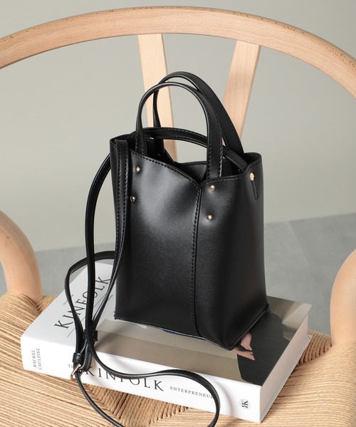 T・S・L（ティーエスエル）の「【T・S・L】2WAYミニショルダートートバッグ 1231-508-1（ショルダーバッグ・レディース・グリーン/ライトグレー/パープル/ブラック・FREE）」の5枚目の写真