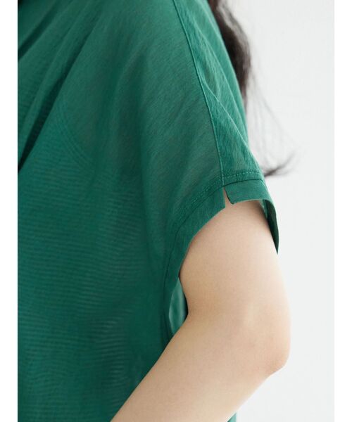 CRAFT STANDARD BOUTIQUE(クラフトスタンダードブティック)の「ヴィンテージボイルタックソデブラウス(シャツ/ブラウス・レディース・ブラック/グレー/グリーン/ブラウン・FREE)」の13枚目の写真