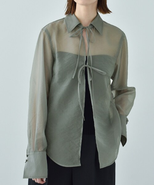 ブラウス シャツ CORSET SHIRTS BLOUSE レディース Corset Detail Shirt Dress(1 BLACK): STUDIOUS: WOMENS