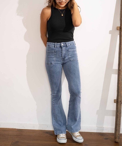 anap mimpi（アナップミンピ）の「カップ付リブアメスリタンクトップ（タンクトップ・レディース・ピンク/グリーン/ベージュ系その他/ブラック・FREE）」の10枚目の写真