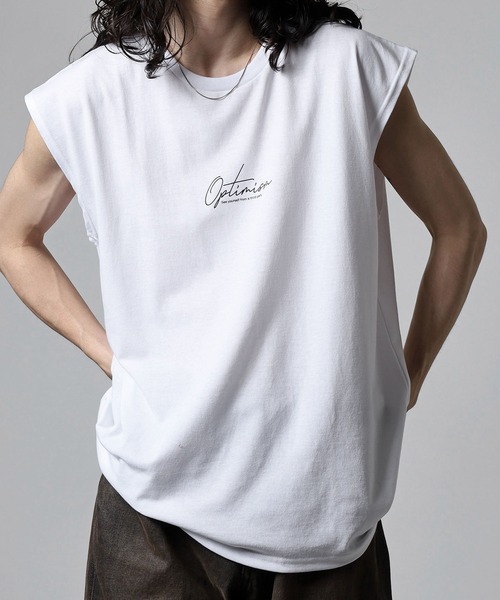 FUNALIVE（ファンアライブ）の「ワイドノースリーブTシャツ（タンクトップ・メンズ・ブルー系その他2/グリーン系3/ブラック系3/ブラック系その他3/グリーン系2/ホワイト/ライトブラック/ホワイト系2/ブルー系2/ブラック系4/ブラック/ブラック系その他2/ブラック系5/インディゴブルー/パープル/ホワイト系3/ブラック系2/ブラック系6/ピンク/イエロー/ターコイズブルー/レッド/グリーン/ブルー系その他/ネイビー系1/ブラック系7/ブラック系8/ホワイト系5/ホワイト系4/ブラック系その他5/ブラック系その他4/ネイビー/ブルー系3/グリーン系4/ネイビー系/ブラック系9/ホワイト系7/ホワイト系8/ホワイト系6/ブラック系その他7/ブラック系その他6/チャコール/スミクロ/ダークグレー/チャコールグレー・M/L/LL）」の7枚目の写真