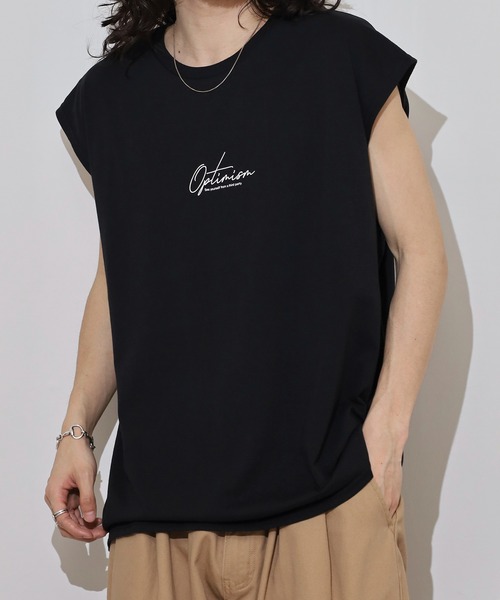 FUNALIVE（ファンアライブ）の「ワイドノースリーブTシャツ（タンクトップ・メンズ・ブルー系その他2/グリーン系3/ブラック系3/ブラック系その他3/グリーン系2/ホワイト/ライトブラック/ホワイト系2/ブルー系2/ブラック系4/ブラック/ブラック系その他2/ブラック系5/インディゴブルー/パープル/ホワイト系3/ブラック系2/ブラック系6/ピンク/イエロー/ターコイズブルー/レッド/グリーン/ブルー系その他/ネイビー系1/ブラック系7/ブラック系8/ホワイト系5/ホワイト系4/ブラック系その他5/ブラック系その他4/ネイビー/ブルー系3/グリーン系4/ネイビー系/ブラック系9/ホワイト系7/ホワイト系8/ホワイト系6/ブラック系その他7/ブラック系その他6/チャコール/スミクロ/ダークグレー/チャコールグレー・M/L/LL）」の16枚目の写真