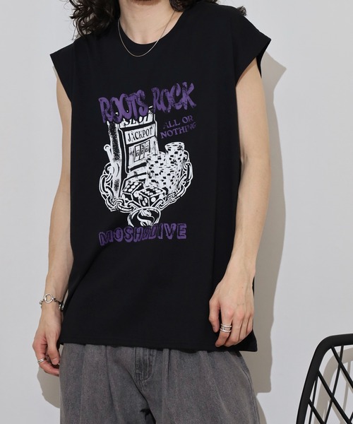 FUNALIVE（ファンアライブ）の「ワイドノースリーブTシャツ（タンクトップ・メンズ・ブルー系その他2/グリーン系3/ブラック系3/ブラック系その他3/グリーン系2/ホワイト/ライトブラック/ホワイト系2/ブルー系2/ブラック系4/ブラック/ブラック系その他2/ブラック系5/インディゴブルー/パープル/ホワイト系3/ブラック系2/ブラック系6/ピンク/イエロー/ターコイズブルー/レッド/グリーン/ブルー系その他/ネイビー系1/ブラック系7/ブラック系8/ホワイト系5/ホワイト系4/ブラック系その他5/ブラック系その他4/ネイビー/ブルー系3/グリーン系4/ネイビー系/ブラック系9/ホワイト系7/ホワイト系8/ホワイト系6/ブラック系その他7/ブラック系その他6/チャコール/スミクロ/ダークグレー/チャコールグレー・M/L/LL）」の17枚目の写真