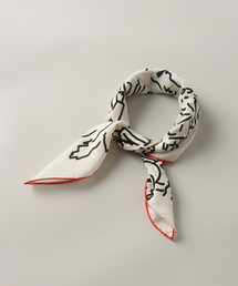 mii（ミー）の「【Mii / ミイ】 SCREEN PRINTED SQUARE SCARF：スカーフ（バンダナ/スカーフ・レディース）」