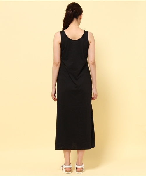 GIORDANO（ジョルダーノ）の「[GIORDANO]サマーカットマキシワンピース（ワンピース・レディース・ブラック/グレー/ブラック×ホワイト/ヘザ－グレー/ブルー/ネイビー/ホワイト系その他/ホワイト×ブルー/ホワイト×ネイビー・MEDIUM/LARGE）」の12枚目の写真