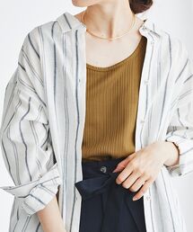 ストレッチイレギュラーテレコタンク