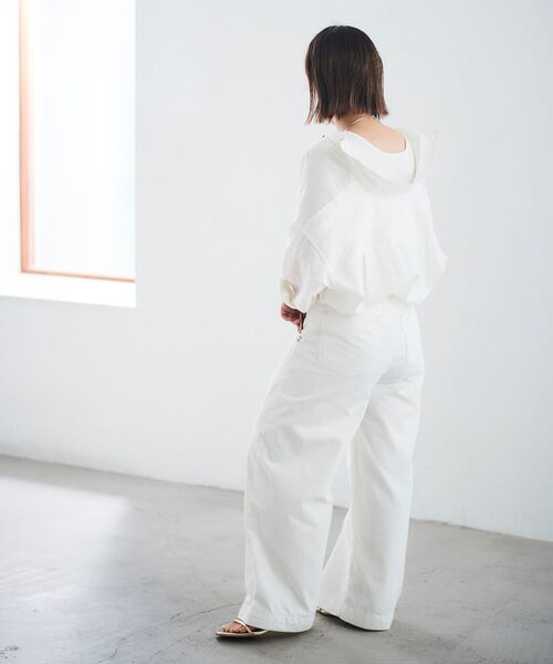 le.coeur blanc（ルクールブラン）の「ストレッチイレギュラーテレコタンク（タンクトップ・レディース・ブラック/オフホワイト/キャメル・38）」の17枚目の写真