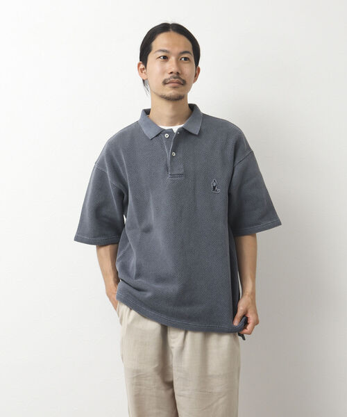BARNS OUTFITTERS(バーンズアウトフィッターズ)の「【BARNS OUTFITTERS/バーンズアウトフィッターズ】別注カノコポロシャツ PARTNER(ポロシャツ・メンズ・グリーン/ライトグレー/ネイビー・M/L/XL)」の8枚目の写真