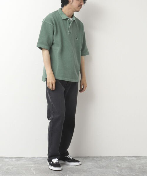 BARNS OUTFITTERS(バーンズアウトフィッターズ)の「【BARNS OUTFITTERS/バーンズアウトフィッターズ】別注カノコポロシャツ PARTNER(ポロシャツ・メンズ・グリーン/ライトグレー/ネイビー・M/L/XL)」の6枚目の写真