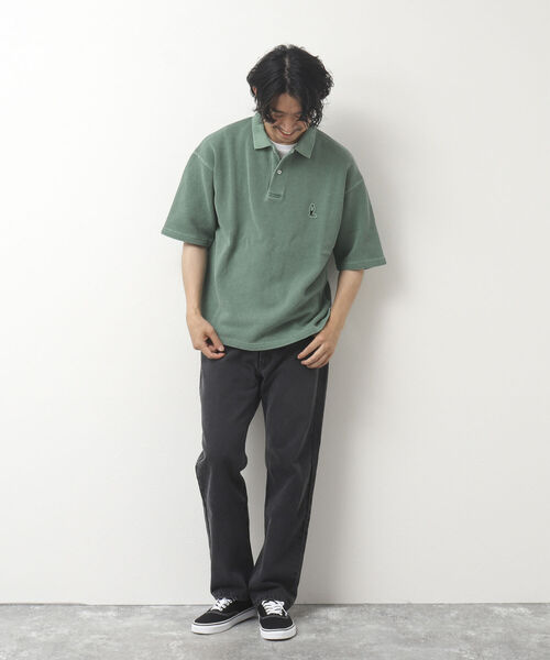BARNS OUTFITTERS(バーンズアウトフィッターズ)の「【BARNS OUTFITTERS/バーンズアウトフィッターズ】別注カノコポロシャツ PARTNER(ポロシャツ・メンズ・グリーン/ライトグレー/ネイビー・M/L/XL)」の18枚目の写真