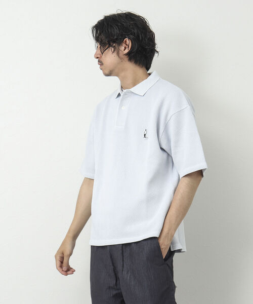 BARNS OUTFITTERS(バーンズアウトフィッターズ)の「【BARNS OUTFITTERS/バーンズアウトフィッターズ】別注カノコポロシャツ PARTNER(ポロシャツ・メンズ・グリーン/ライトグレー/ネイビー・M/L/XL)」の15枚目の写真