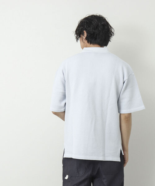BARNS OUTFITTERS(バーンズアウトフィッターズ)の「【BARNS OUTFITTERS/バーンズアウトフィッターズ】別注カノコポロシャツ PARTNER(ポロシャツ・メンズ・グリーン/ライトグレー/ネイビー・M/L/XL)」の7枚目の写真