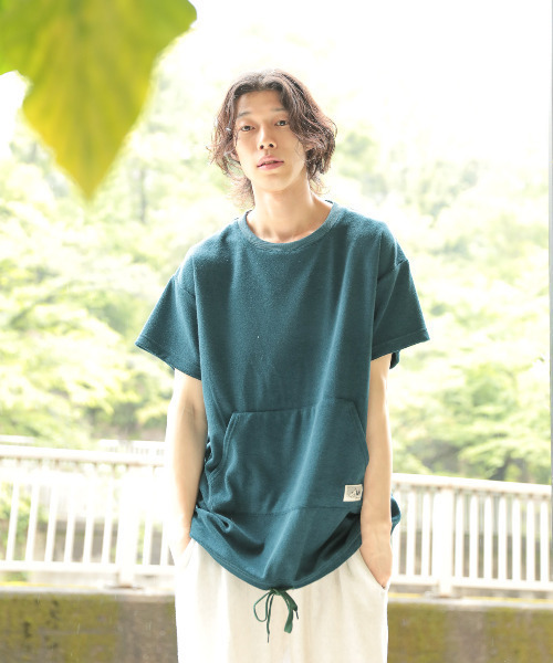 MASSIVE STORE(マッシブストア)の「【sownoas/サウノアーズ】パイルTSH(Tシャツ/カットソー・レディース・カーキ/ネイビー/ベージュ/キャメル/グレー・M/L)」の4枚目の写真