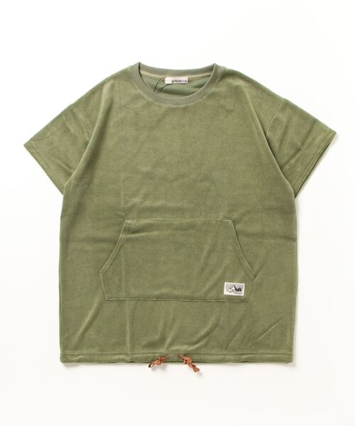 MASSIVE STORE(マッシブストア)の「【sownoas/サウノアーズ】パイルTSH(Tシャツ/カットソー・レディース・カーキ/ネイビー/ベージュ/キャメル/グレー・M/L)」の19枚目の写真