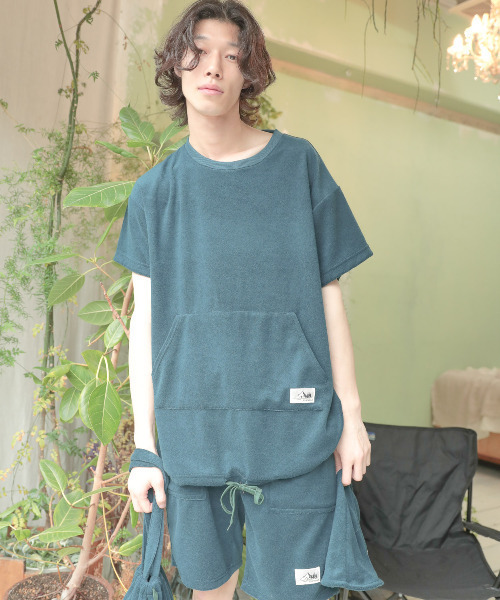 MASSIVE STORE(マッシブストア)の「【sownoas/サウノアーズ】パイルTSH(Tシャツ/カットソー・レディース・カーキ/ネイビー/ベージュ/キャメル/グレー・M/L)」の15枚目の写真