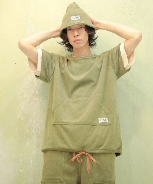 MASSIVE STORE(マッシブストア)の「【sownoas/サウノアーズ】パイルTSH(Tシャツ/カットソー・レディース・カーキ/ネイビー/ベージュ/キャメル/グレー・M/L)」の11枚目の写真