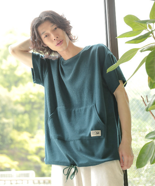 MASSIVE STORE(マッシブストア)の「【sownoas/サウノアーズ】パイルTSH(Tシャツ/カットソー・レディース・カーキ/ネイビー/ベージュ/キャメル/グレー・M/L)」の10枚目の写真