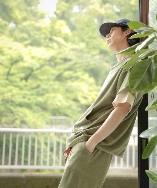 MASSIVE STORE(マッシブストア)の「【sownoas/サウノアーズ】パイルTSH(Tシャツ/カットソー・レディース・カーキ/ネイビー/ベージュ/キャメル/グレー・M/L)」の7枚目の写真