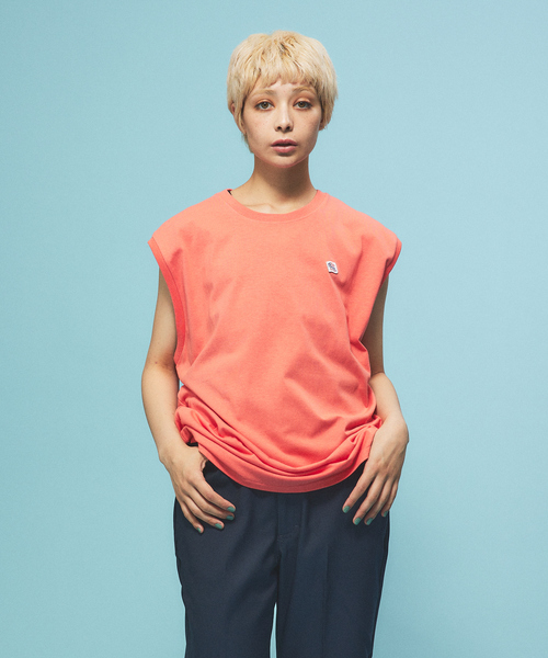 JEMORGAN(ジェーイーモーガン)の「【JEMORGAN/ジェーイーモーガン】ワッペン付きビックサイズノースリーブ(Tシャツ/カットソー・メンズ・ブラック/ホワイト/ライトグレー/ピンク/ネイビー/ベージュ/グリーン・LL/M/L)」の7枚目の写真