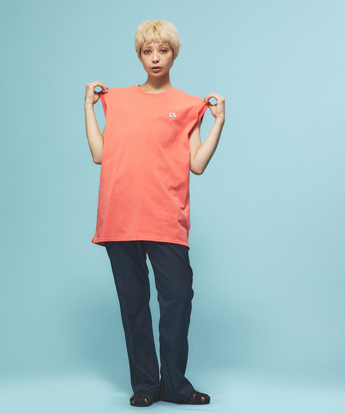 JEMORGAN(ジェーイーモーガン)の「【JEMORGAN/ジェーイーモーガン】ワッペン付きビックサイズノースリーブ(Tシャツ/カットソー・メンズ・ブラック/ホワイト/ライトグレー/ピンク/ネイビー/ベージュ/グリーン・LL/M/L)」の8枚目の写真