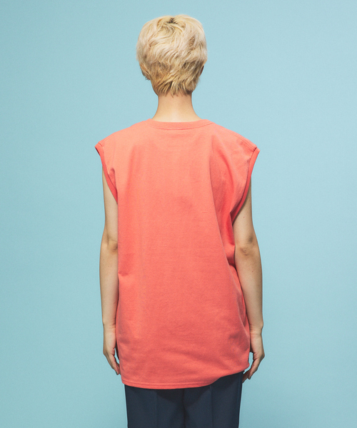 JEMORGAN(ジェーイーモーガン)の「【JEMORGAN/ジェーイーモーガン】ワッペン付きビックサイズノースリーブ(Tシャツ/カットソー・メンズ・ブラック/ホワイト/ライトグレー/ピンク/ネイビー/ベージュ/グリーン・LL/M/L)」の10枚目の写真