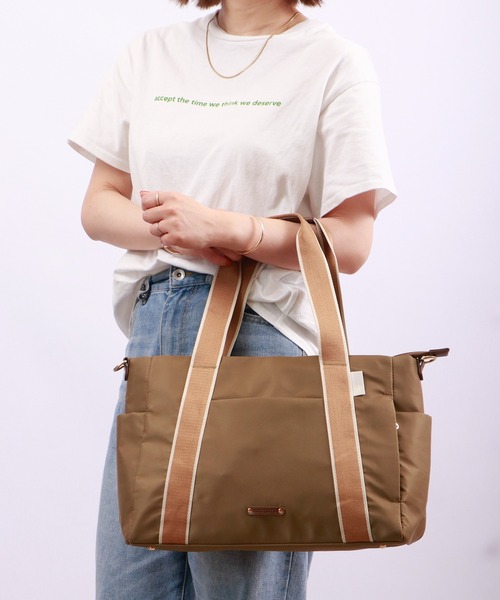 ROOTOTE(ルートート)の「ROOTOTE 7ポケット2WAYナイロントートバッグ(トートバッグ・メンズ・レッド/ベージュ/ネイビー/グレー/ブラック・FREE)」の21枚目の写真