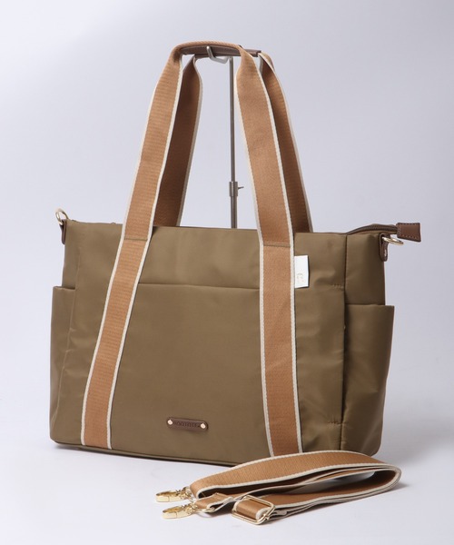 ROOTOTE(ルートート)の「ROOTOTE 7ポケット2WAYナイロントートバッグ(トートバッグ・メンズ・レッド/ベージュ/ネイビー/グレー/ブラック・FREE)」の11枚目の写真