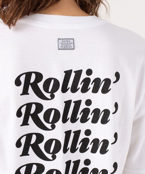TANGTANG(タンタン)の「TANGTANG ROLLIN' Tシャツ(Tシャツ/カットソー・レディース・ホワイト系その他・M/S)」の6枚目の写真