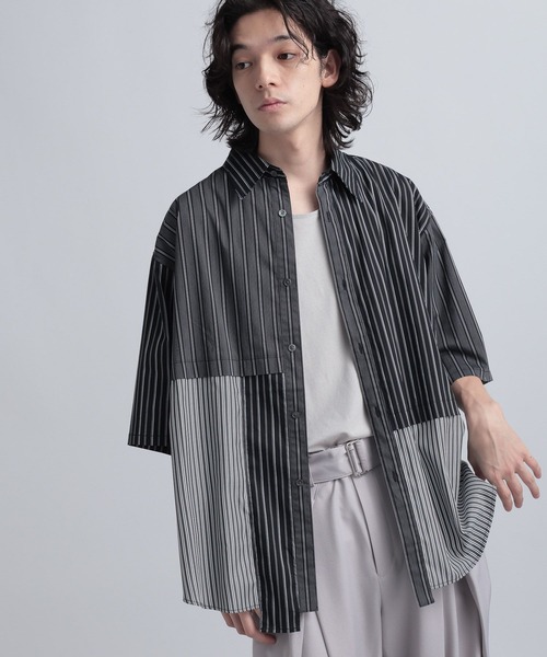 HARE（ハレ）の「クレイジーパターンストライプシャツ(HARE)（シャツ