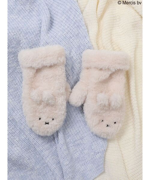 merry jenny（メリージェニー）の「mocomoco miffy miton（手袋・レディース・アイボリー/ブラック・FREE）」の21枚目の写真