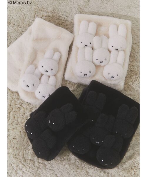 merry jenny（メリージェニー）の「mocomoco miffy miton（手袋・レディース・アイボリー/ブラック・FREE）」の10枚目の写真