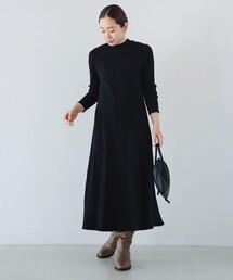 B:MING by BEAMS / リブ モックネック ワンピース