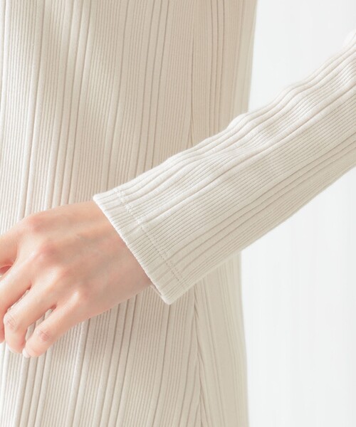 B:MING by BEAMS（ビーミングバイビームス）の「B:MING by BEAMS / リブ モックネック ワンピース（ワンピース・レディース・ブラック/ライトベージュ・FREE）」の15枚目の写真