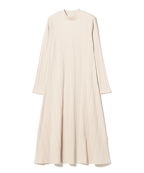 B:MING by BEAMS（ビーミングバイビームス）の「B:MING by BEAMS / リブ モックネック ワンピース（ワンピース・レディース・ブラック/ライトベージュ・FREE）」の9枚目の写真