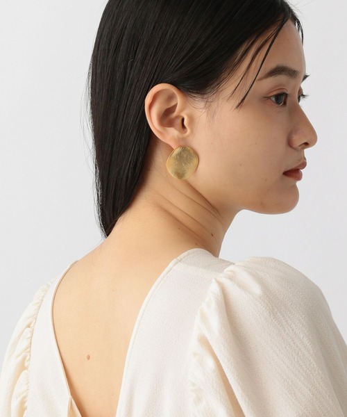 A part by(アパートバイ)の「コインプレートイヤリング(イヤリング・レディース・シルバー/ゴールド・FREE)」の1枚目の写真