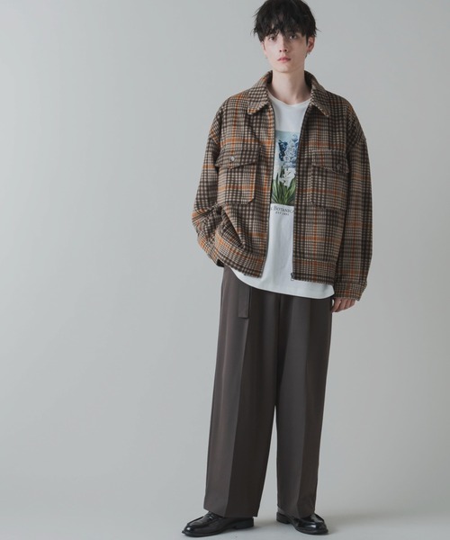 LUCY（ルーシー）の「LUCY/ニットメルトン ZIPブルゾン（ブルゾン・メンズ・ベージュ/その他1/その他2/ブルー/ダークブラウン/ブラック・MEDIUM/LARGE）」の10枚目の写真