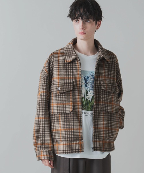 LUCY（ルーシー）の「LUCY/ニットメルトン ZIPブルゾン（ブルゾン・メンズ・ベージュ/その他1/その他2/ブルー/ダークブラウン/ブラック・MEDIUM/LARGE）」の13枚目の写真