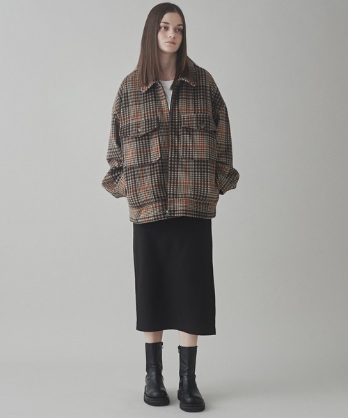 LUCY（ルーシー）の「LUCY/ニットメルトン ZIPブルゾン（ブルゾン・メンズ・ベージュ/その他1/その他2/ブルー/ダークブラウン/ブラック・MEDIUM/LARGE）」の15枚目の写真