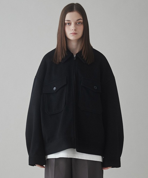 LUCY（ルーシー）の「LUCY/ニットメルトン ZIPブルゾン（ブルゾン・メンズ・ベージュ/その他1/その他2/ブルー/ダークブラウン/ブラック・MEDIUM/LARGE）」の20枚目の写真