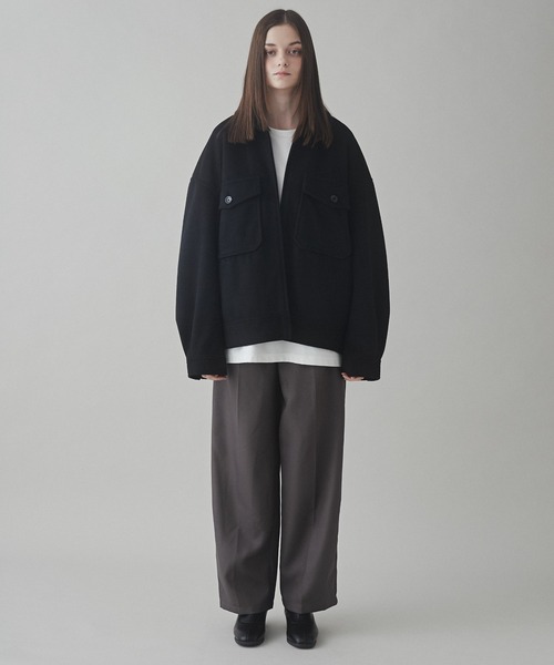 LUCY（ルーシー）の「LUCY/ニットメルトン ZIPブルゾン（ブルゾン・メンズ・ベージュ/その他1/その他2/ブルー/ダークブラウン/ブラック・MEDIUM/LARGE）」の21枚目の写真