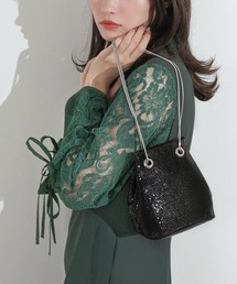 Kana（カナ）の「メタリック メッシュ 2way ショルダー 巾着 バック 結婚式 お呼ばれ オケージョン（ハンドバッグ・レディース）」