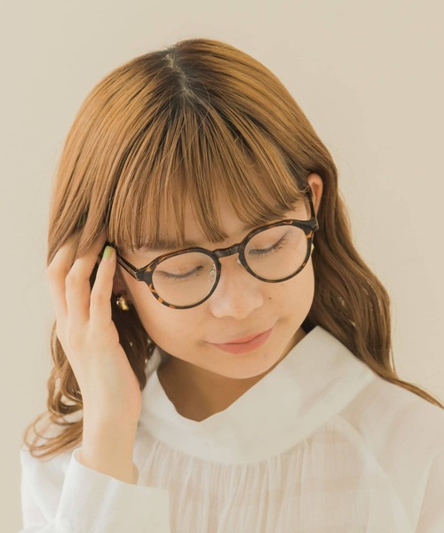 SMELLY（スメリー）の「ボストンシェイプダテメガネ（メガネ・レディース・ブラック/ブラウン系その他・-）」の6枚目の写真